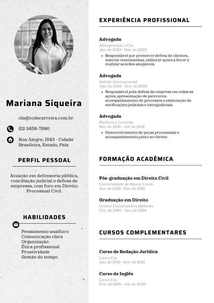 modelo de curriculo cronologico inverso