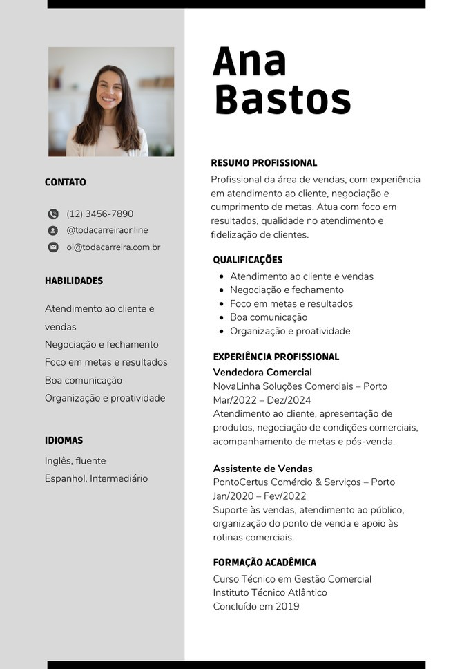 modelo de curriculo misto